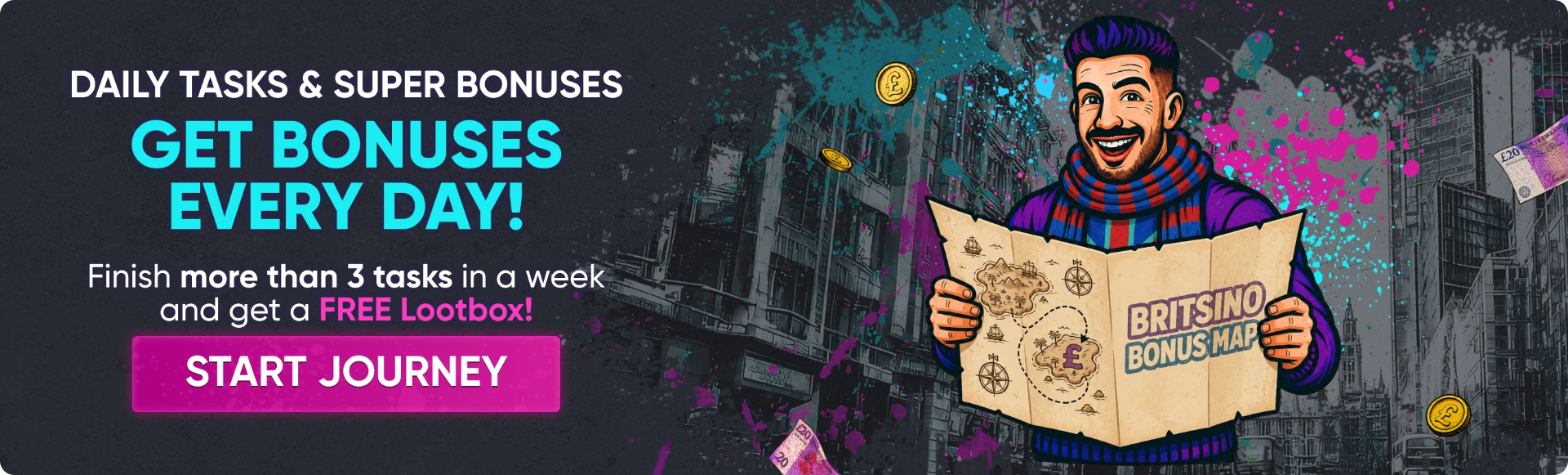 Britsino daily tasks and super bonuses every day